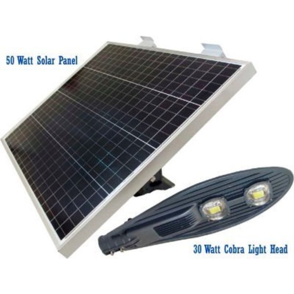 E E Systems Group eLEDing® Solar 30W 3800 LM 5000K LED Area Flood Light Smart w/ Detachable Cobra Head EE850W-DT30W-CH
